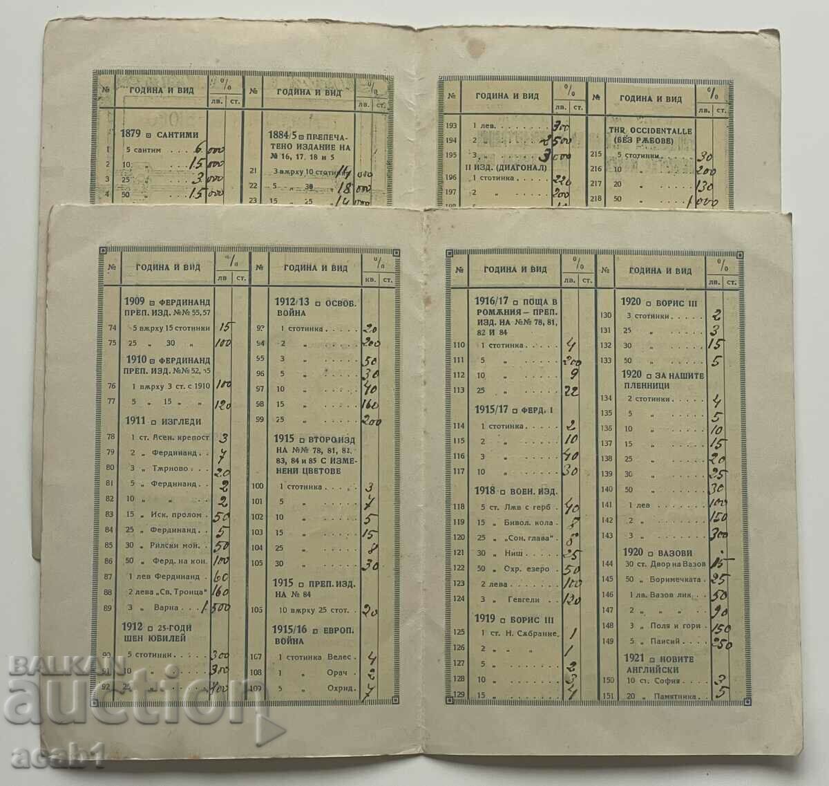 Price list for Bulgarian destroyed postage stamps with price 29.99 BGN | € 15.33 Price list for Bulgarian destroyed postage stamps with price 29.99 BGN | € 15.33