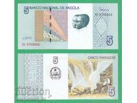 (¯`'•.¸ ANGOLA 5 kwanza 2012 UNC ¸.•'´¯)