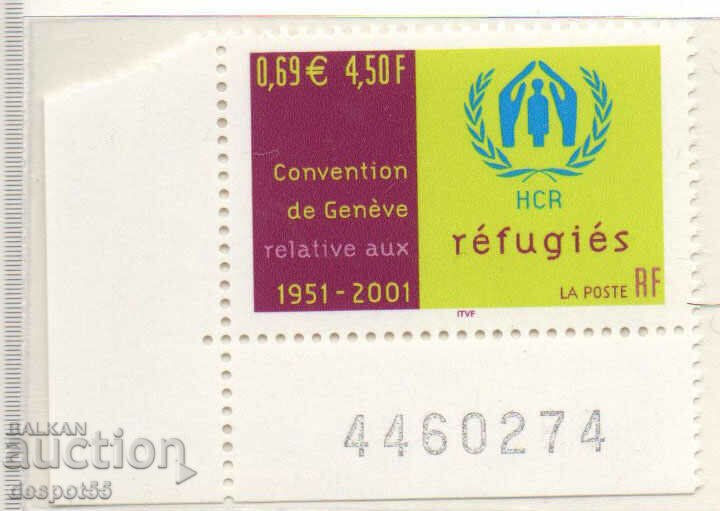 2001. France. 50 years of the refugee convention.
