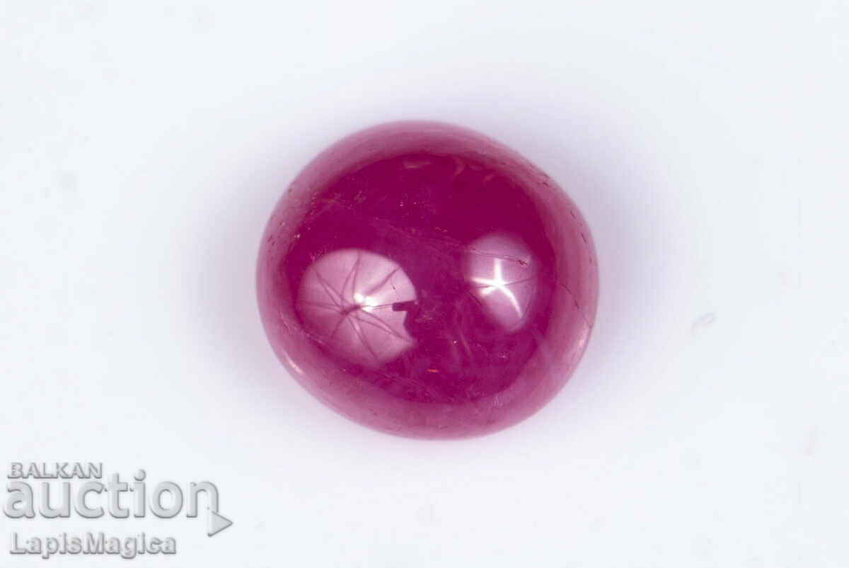 Rubin roz 2.10ct numai cabochon oval încălzit #6