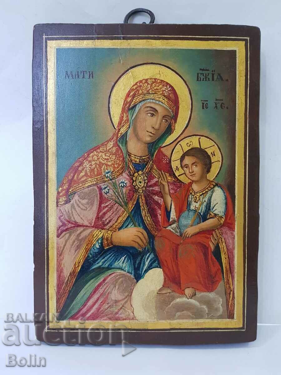 Рядка българска възрожденска икона Трявна 19 в. + Сертификат