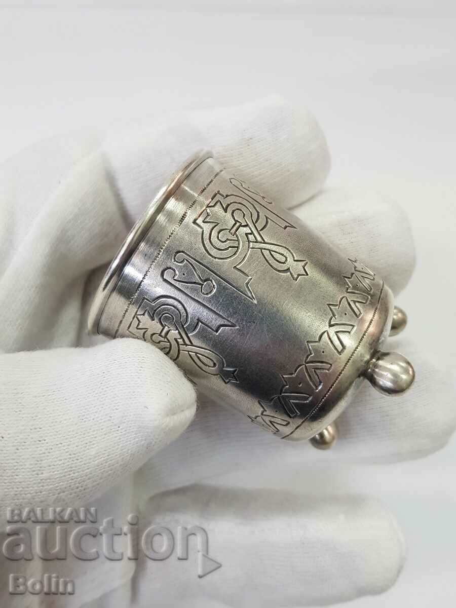 Cupa rusă de vodcă imperială de argint 1887 - 5