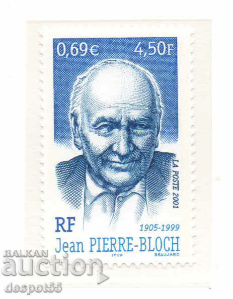2001. France. First anniversary of the death of Jean-Pierre-Bloch.