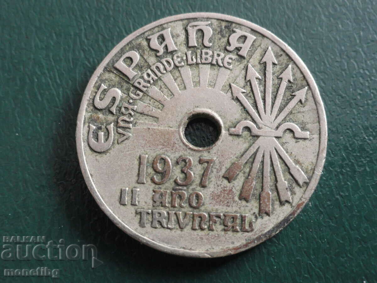 Spain 1937 - 25 centimos - 5