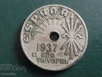 Spain 1937 - 25 centimos