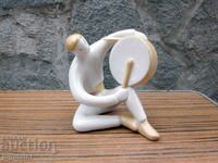 old Bulgarian porcelain folk figure figurine boy