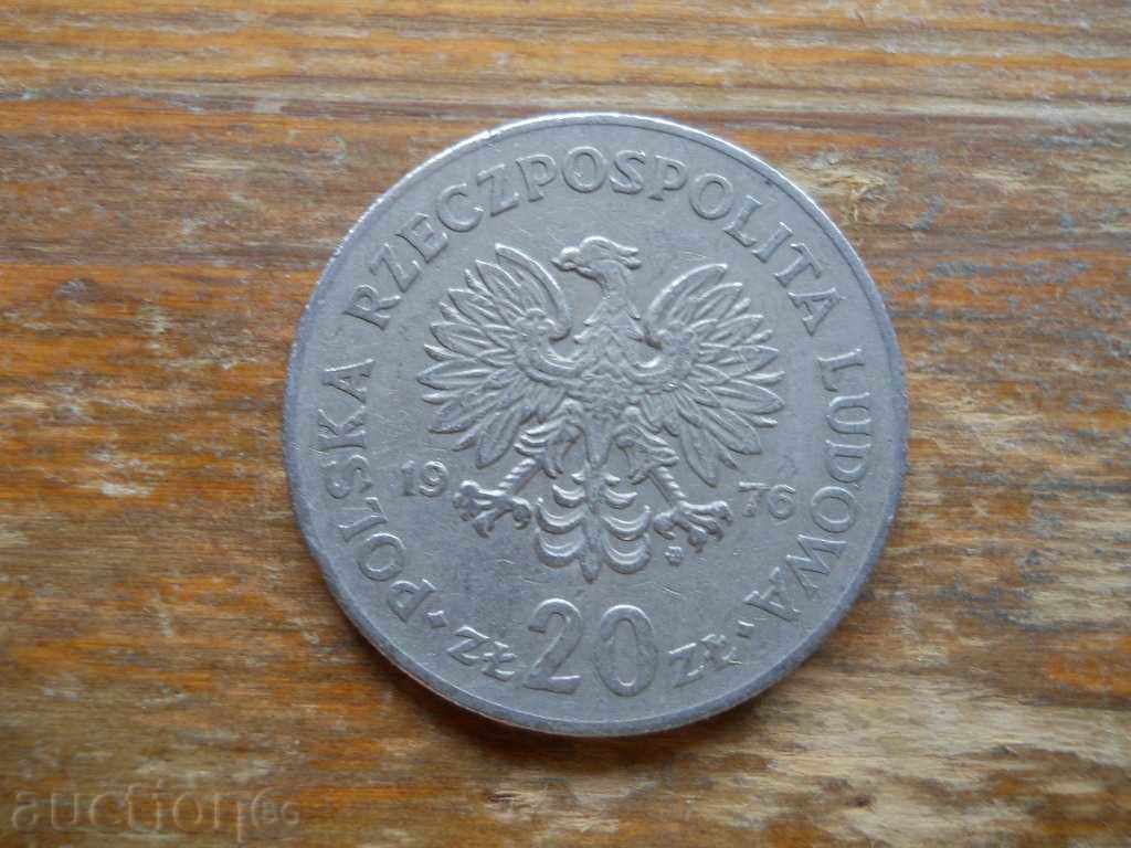 20 zlotys 1976 - Poland