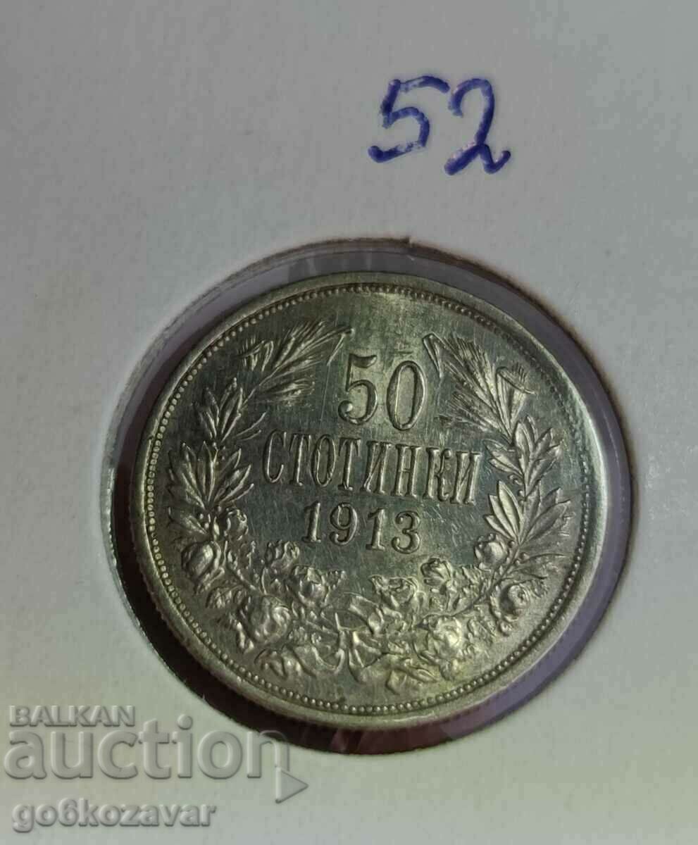 Bulgaria 50 cent 1913 Silver UNC Collection! - 5 Bulgaria 50 cent 1913 Silver UNC Collection! - 5