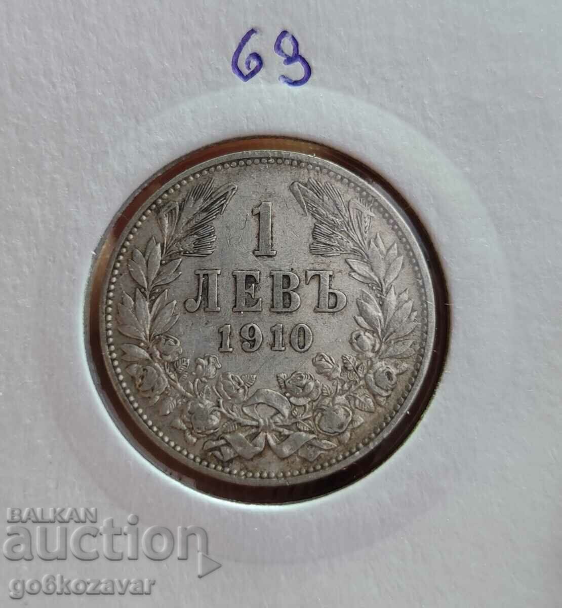 Bulgaria 1 lev 1910 silver. Collection!