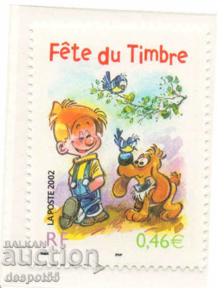 2002. Franţa. Ziua timbrului poștal.