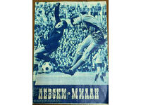 program de fotbal LEVSKI-MILAN din 1968