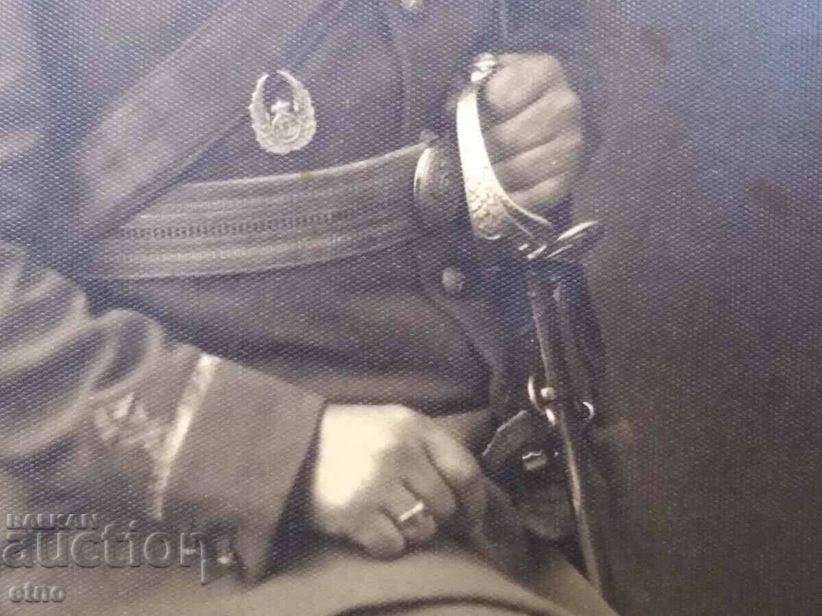 Auction  Military with saber, AUTHENTIC ROYAL POSTCARD