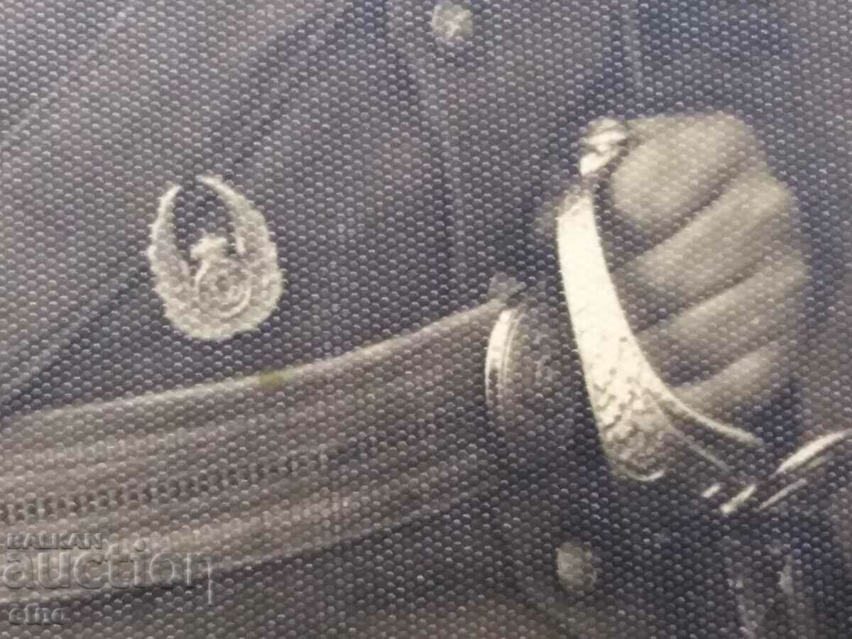 Delivery of Military with saber, AUTHENTIC ROYAL POSTCARD