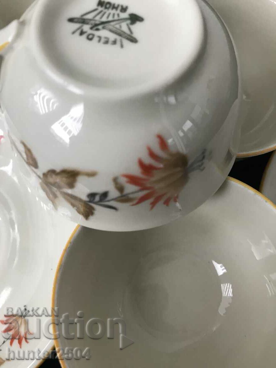 Cups and saucers - 6 pieces with price 29.95 BGN | € 15.31