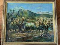 David Perets, „Măsline” 56 cm / 47 cm ulei pe pânză