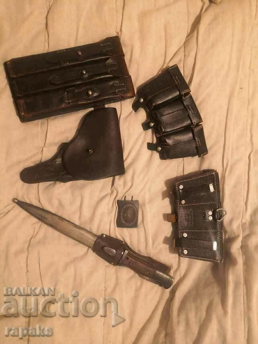 Auction VSV. K98 bayonet, two K 98 pistols, R 38 holster, pistol for Auction VSV. K98 bayonet, two K 98 pistols, R 38 holster, pistol for