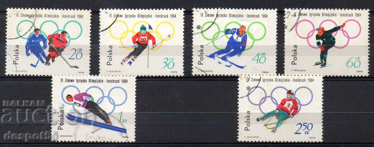 1964. Polonia. Jocurile Olimpice de iarnă - Innsbruck, Austria 1964.