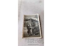 Photo Plovdiv Garden Two women on the corner of a fence 1938