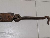 Old latch, wrought iron, lock, primitive