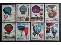 Ρουάντα 1984 Επέτειος/Μεταφορές/Μπαλόνια MNH