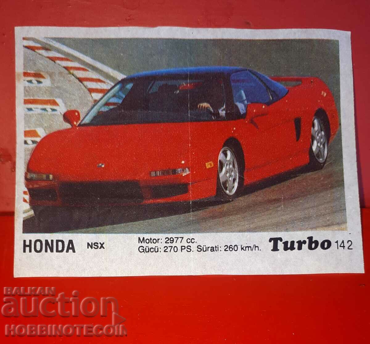 PICTURE TURBO TURBO N 142 HONDA NSX