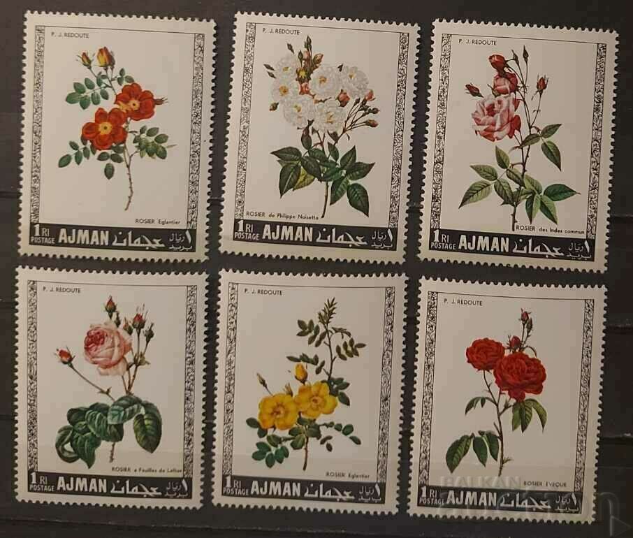 Ajman 1969 Flora/Flowers MNH