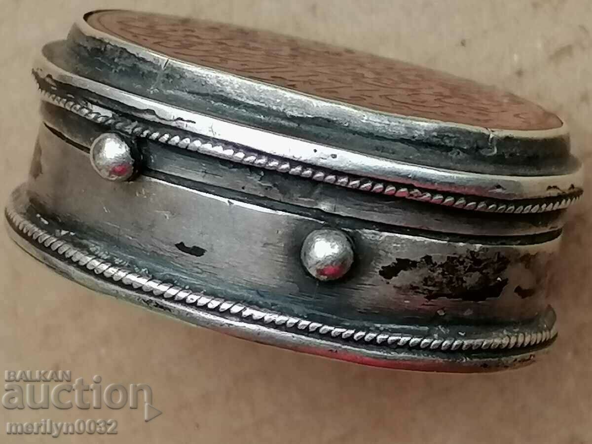 Silver box with cornelian gem texts from the Koran ORIGINAL - 6 Silver box with cornelian gem texts from the Koran ORIGINAL - 6