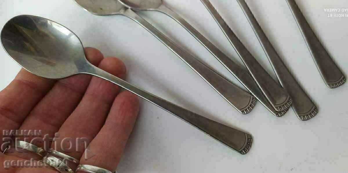 Auction  Set of tea spoons USSR - markings