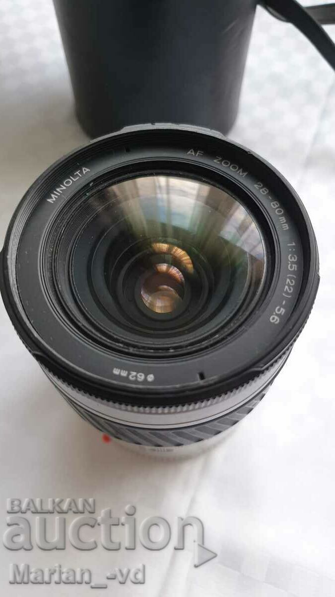 Obiectiv Minolta AF Zoom 28-80mm f/3.5-5.6 cu preț 30.00 BGN | € 15.34 Obiectiv Minolta AF Zoom 28-80mm f/3.5-5.6 cu preț 30.00 BGN | € 15.34