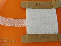 Cotton lace 5 m.50 cm, width 2 cm