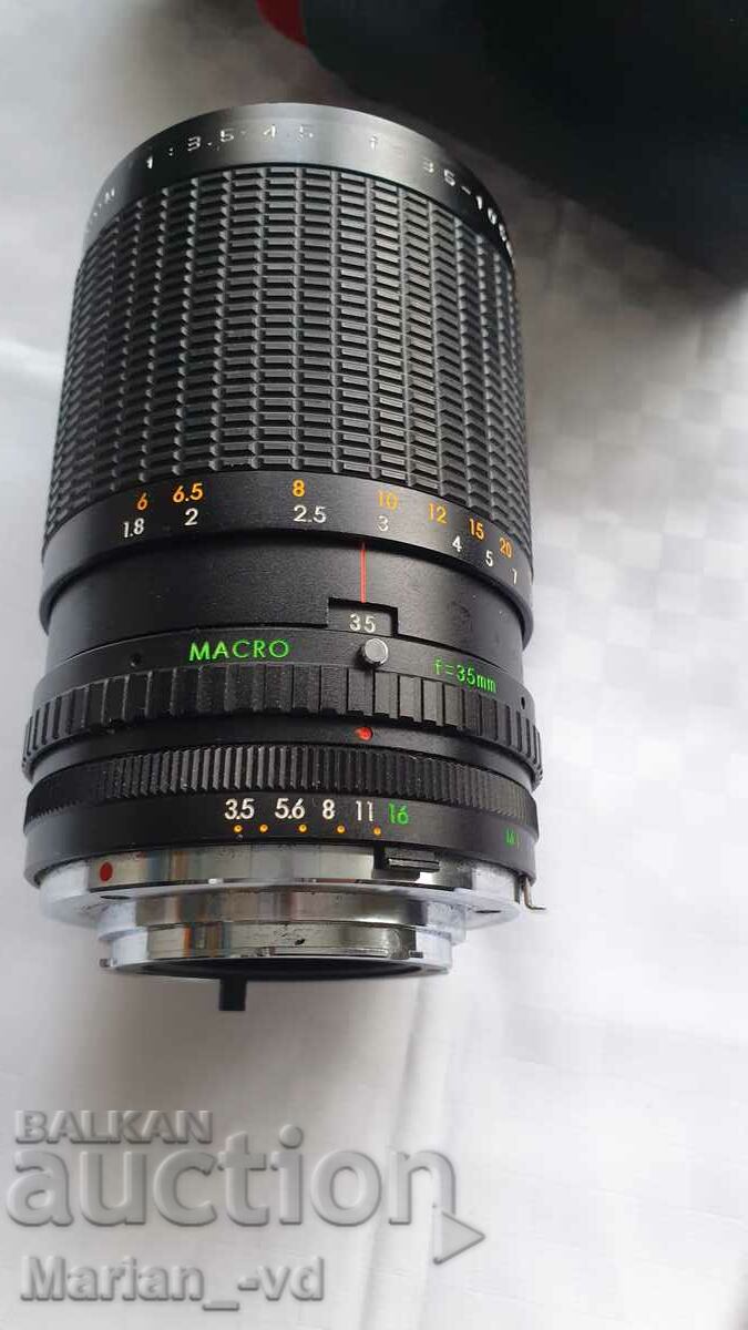 Lens Makinon MC Auto Zoom 1:3.5-4.5 f=35-105mm 62