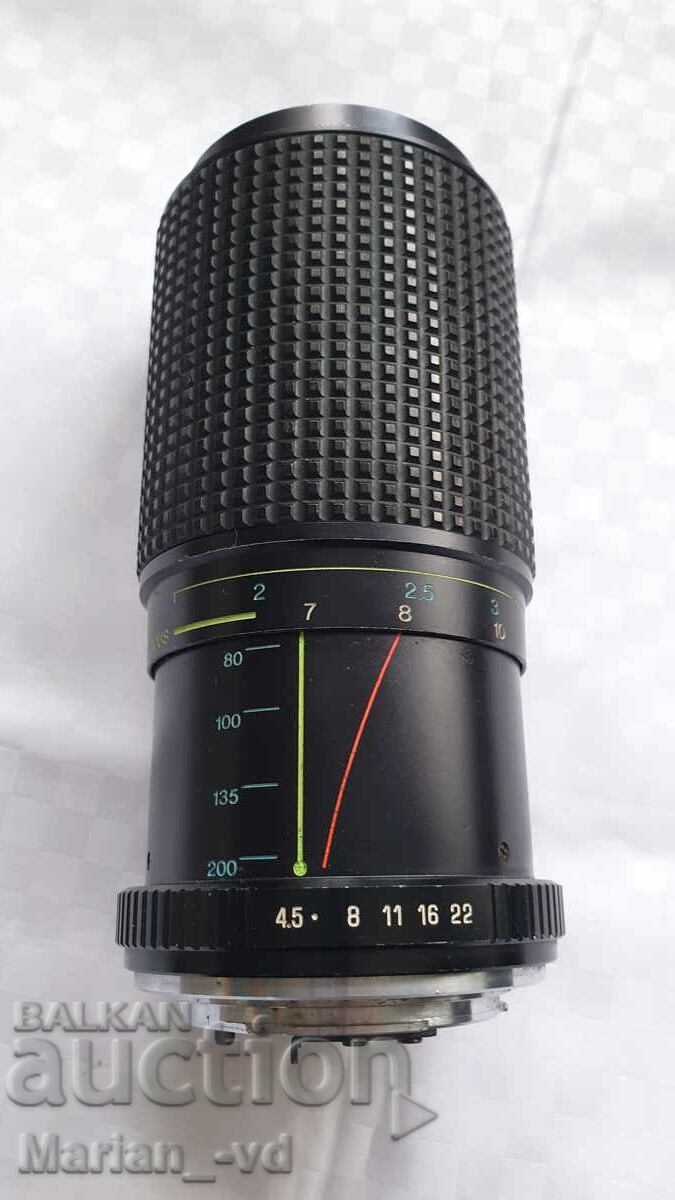 Lens RMC Tokina 80-200mm 1:4.5 F=52 - 6 Lens RMC Tokina 80-200mm 1:4.5 F=52 - 6