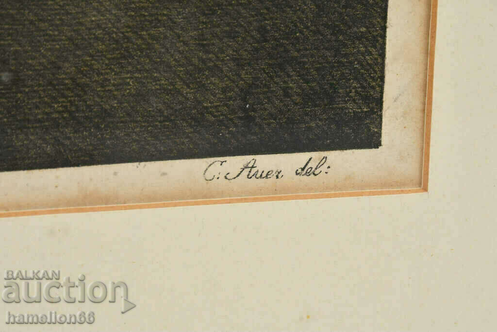 Delivery of StaraGrafika, Hunting, Cat, passe-partout, frame and glass