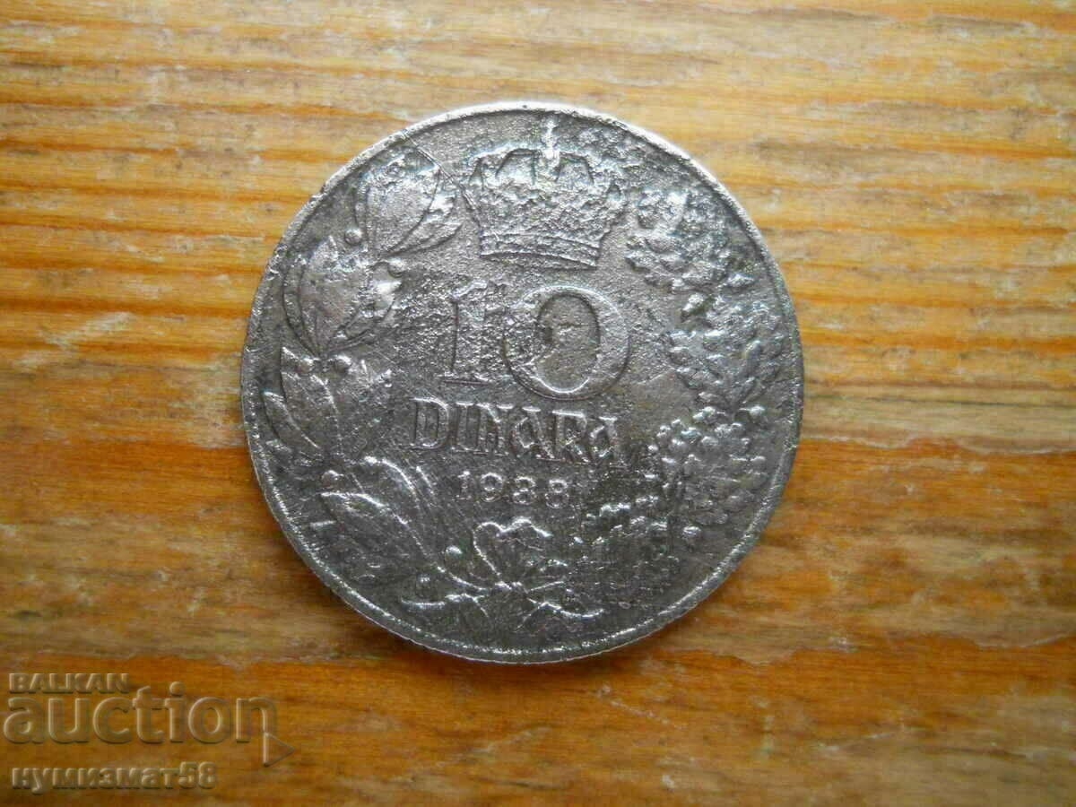 10 dinars 1938 - Yugoslavia