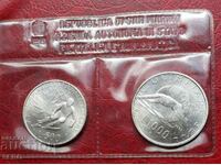San Marino-Lot 500 and 1000 Lira 1988-Silver