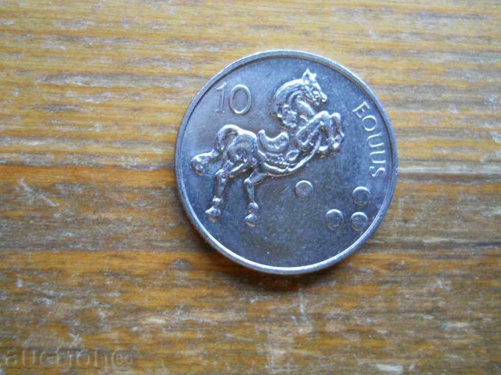 10 толара 2000 г. - Словения