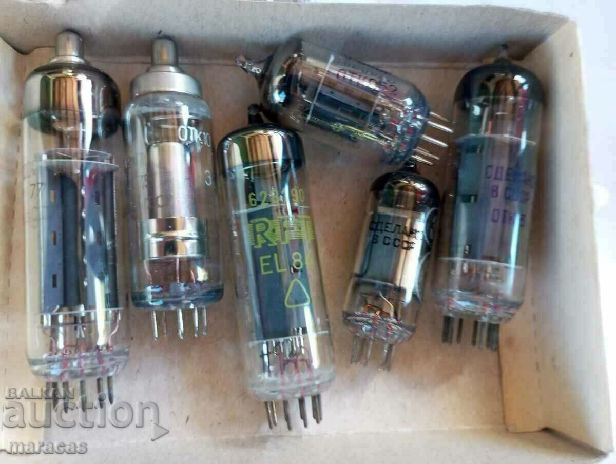 Old radio lamps