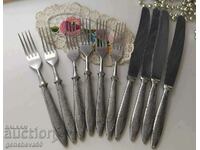 Old utensils, 10 forks, knives