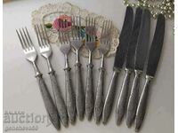 Old utensils, 10 forks, knives