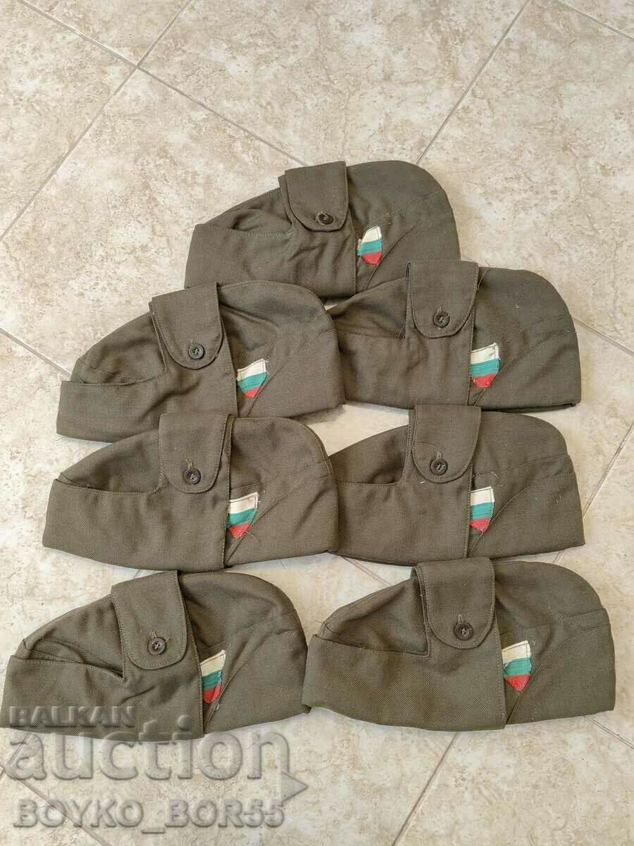 Seven Brand New Bulgarian Social Military Combat Caps
