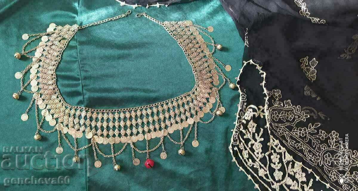 Auction Long shirt with beautiful embroidery, silk and belt for White Dance Auction Long shirt with beautiful embroidery, silk and belt for White Dance