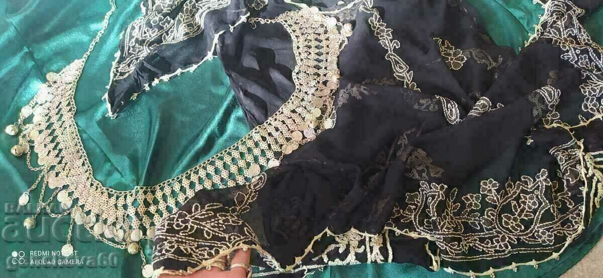 Long shirt with beautiful embroidery, silk and belt for White Dance - 7 Long shirt with beautiful embroidery, silk and belt for White Dance - 7