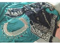 Shirt with beautiful embroidery, silk and belt for Belly Dance