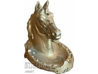A horse's head inkwell used by a guardsman