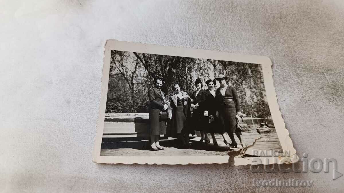 Photo Plovdiv Garden Women in the Park 1938