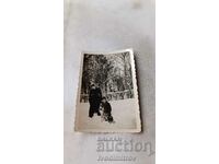 Photo Plovdiv Garden Two boys in the snow 1939