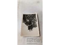 Photo Plovdiv Garden Two young girls in the snow 1938