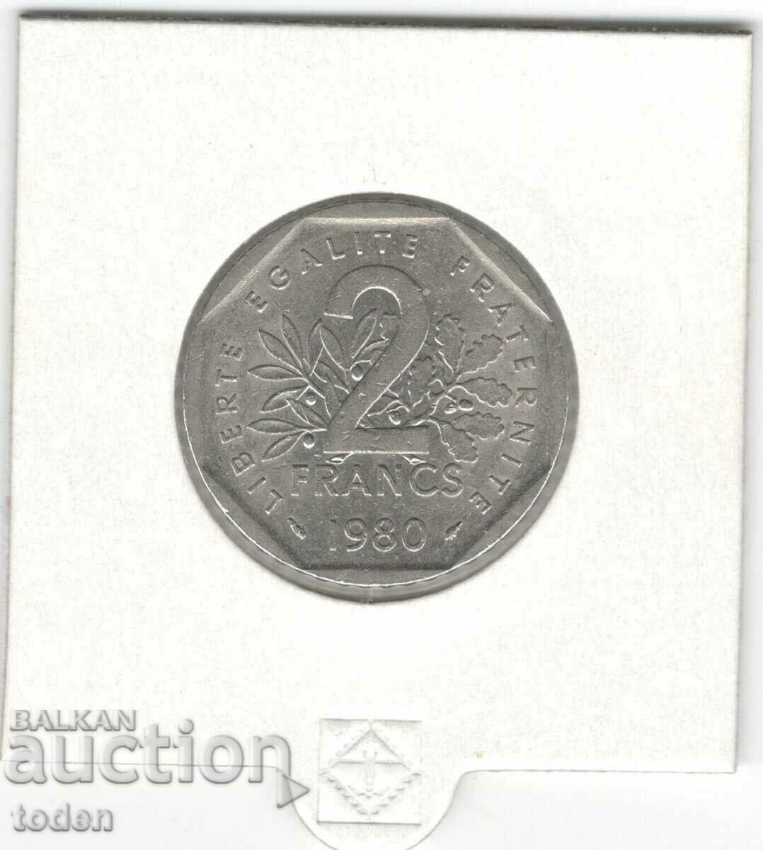 Auction France-2 Francs-1980-KM# 942.1 Auction France-2 Francs-1980-KM# 942.1