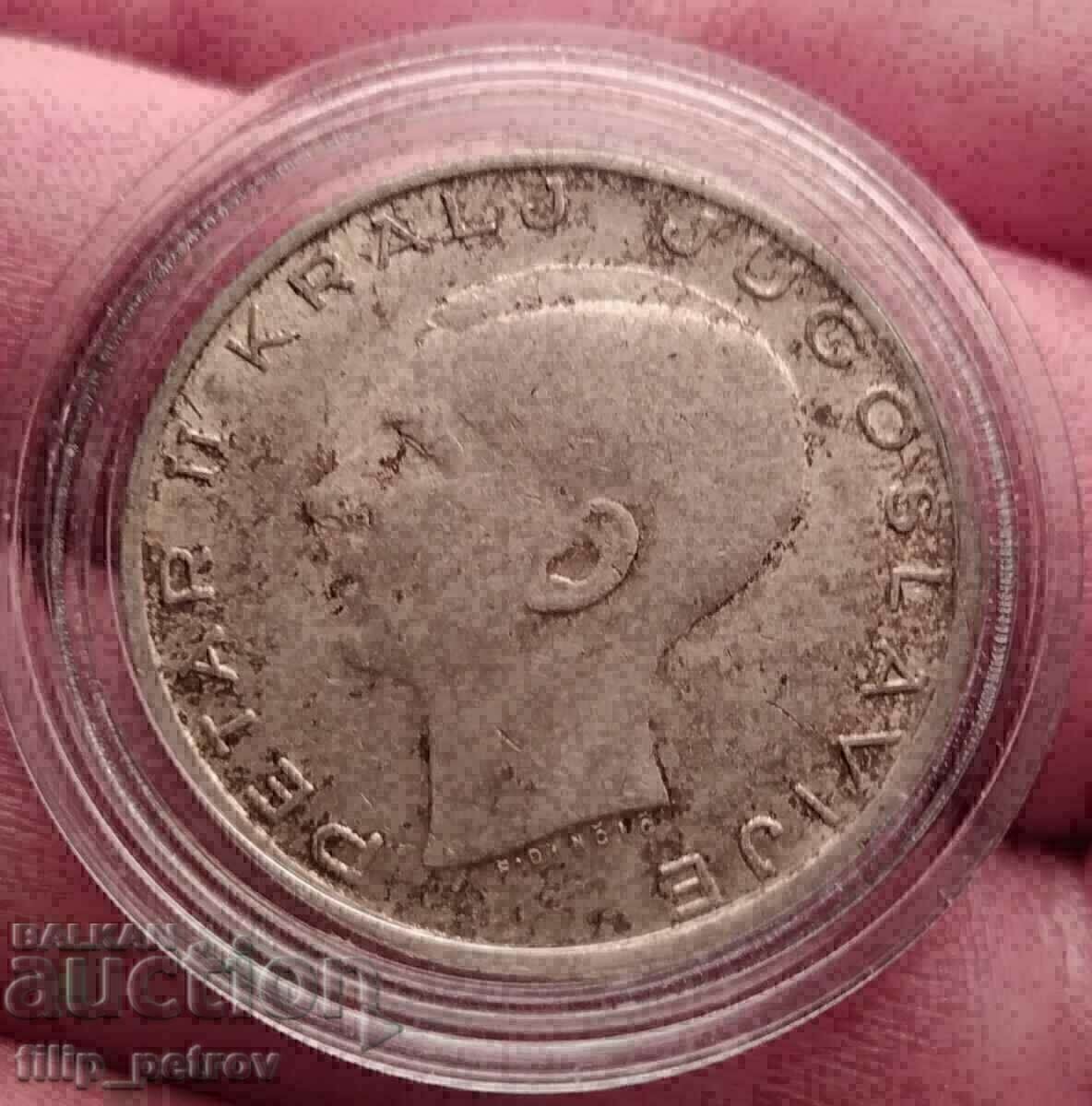 20 dinari de argint 1938 Iugoslavia