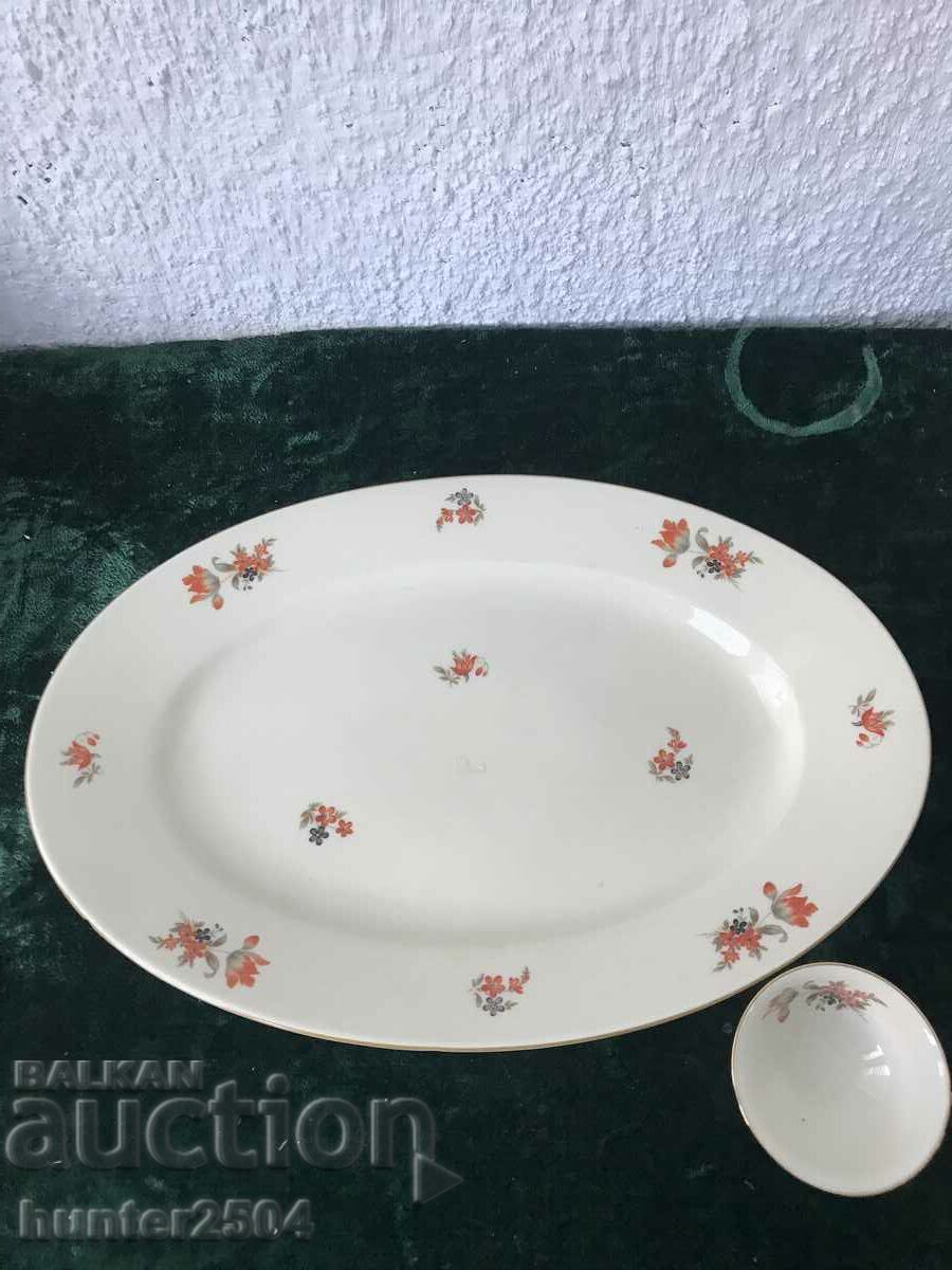 Чиния,плато38/25 см и чашка4/7 см Чиния,плато38/25 см и чашка4/7 см